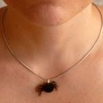Halloween Jewelry, Mini Spider Necklace ,lasercut..